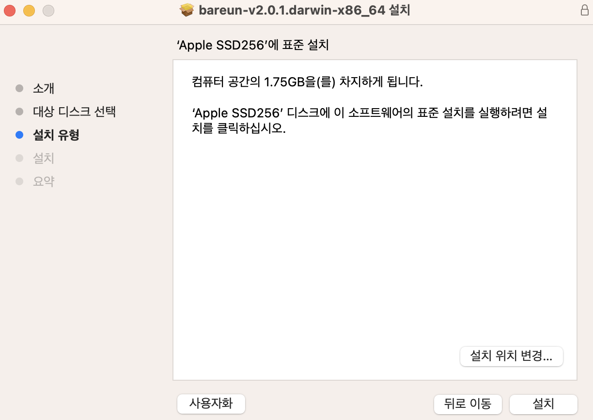 설치 유형